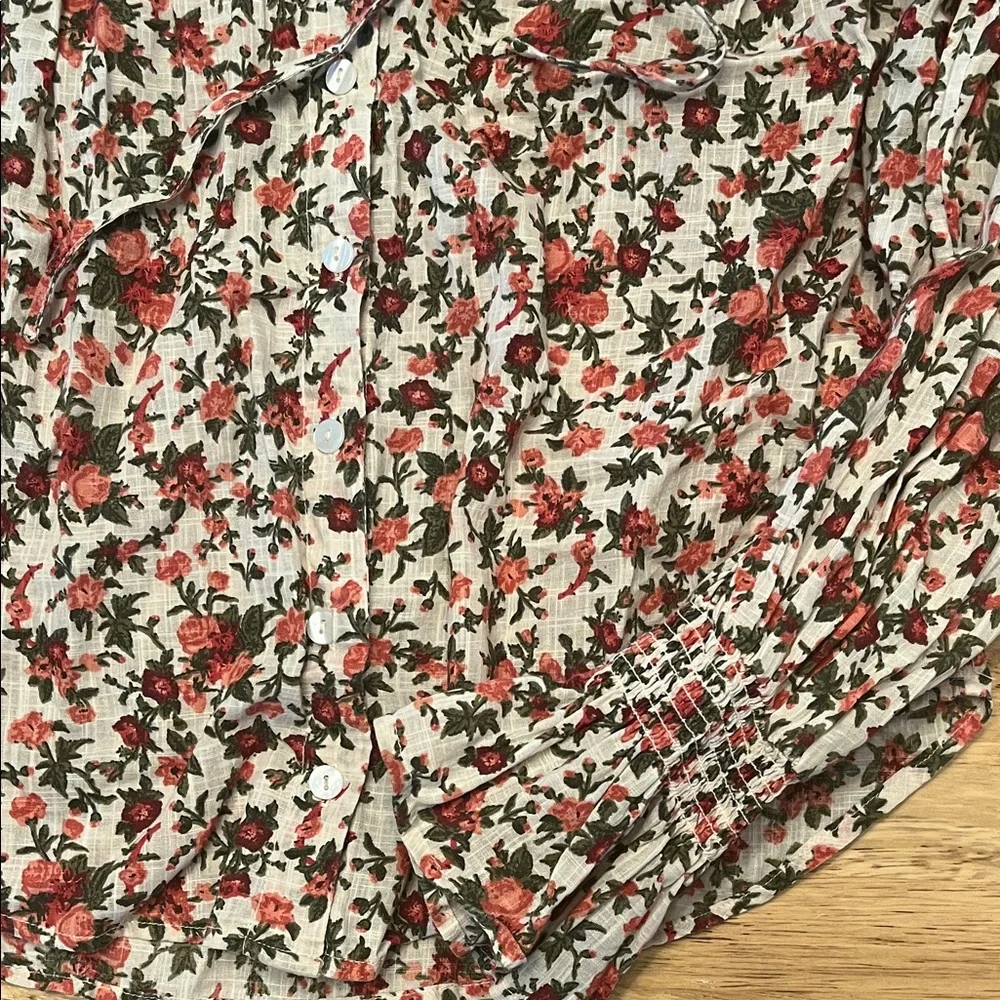 Free People Floral Boho Blouse - Picture 4 of 4